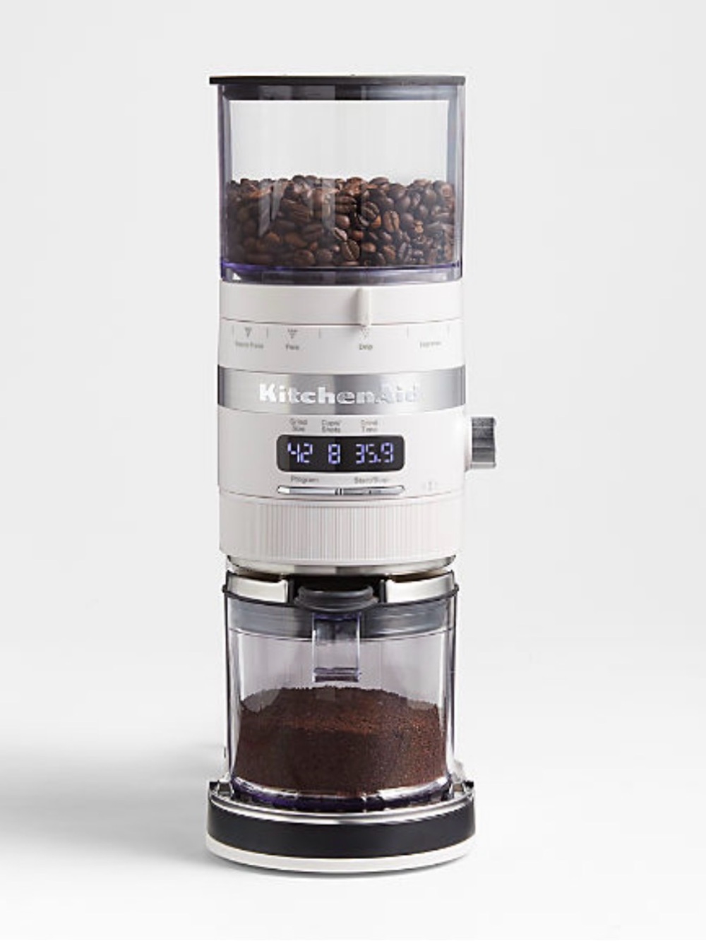 KitchenAid Burr Coffee Grinder 70-Setting Smart Dosing Color - Milkshake